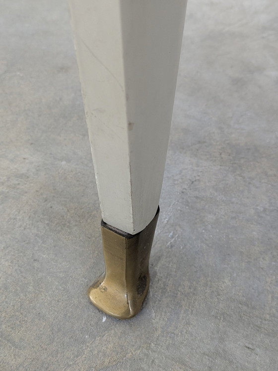 Image 1 of Bureau - Laiton, cristal, bois