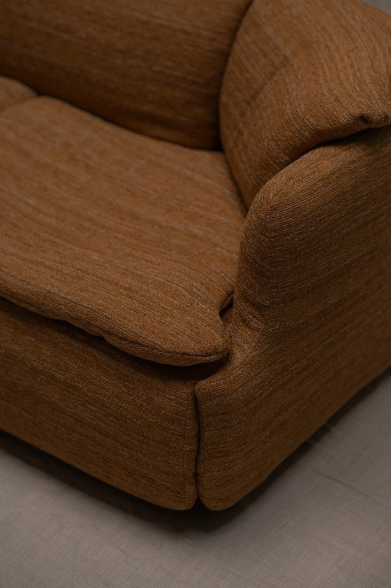 Image 1 of Vertrauliches Dreisitzer-Sofa von Saporiti - Italien 1970er Jahre