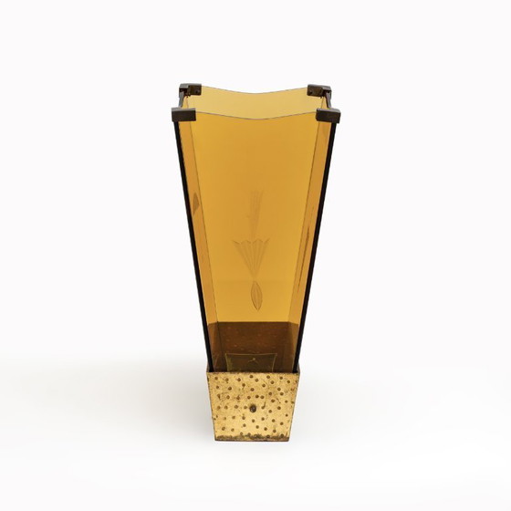 Image 1 of Paragüero de cristal moderno de mediados de siglo atribuido a Pierluigi Colli por Cristal Art