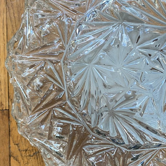 Image 1 of Applique da parete in vetro vintage, plafoniera rotonda, 22 cm