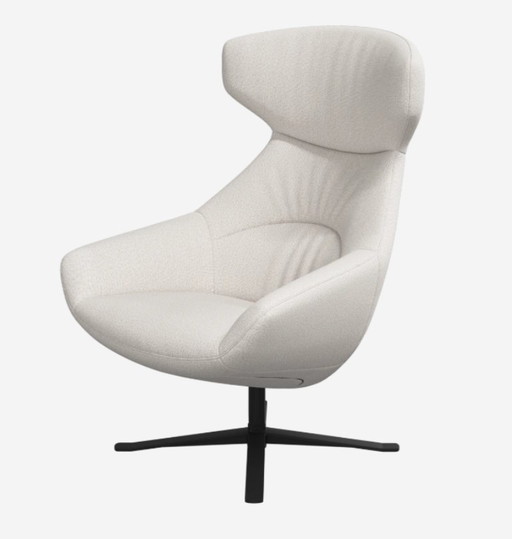 Wit Porto verstelbare fauteuil met draaifunctie