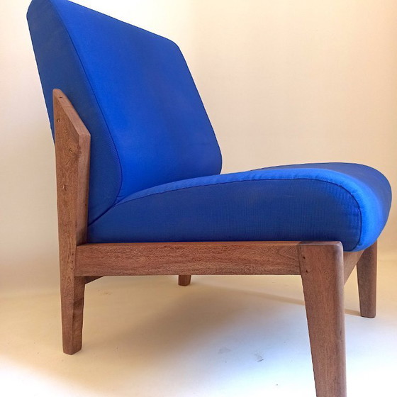 Image 1 of Pair of 1950s solid teak armchairs