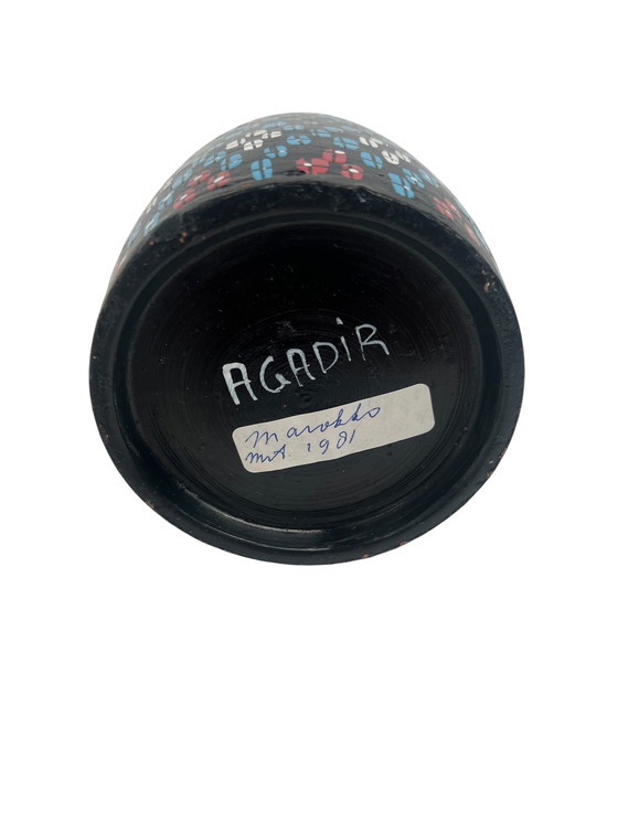 Image 1 of Vintage Moroccan vase from Agadir, 1980s