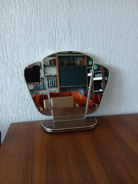Image 1 of Vintage Kapspiegel – Drieluik Spiegel - Jaren 60 