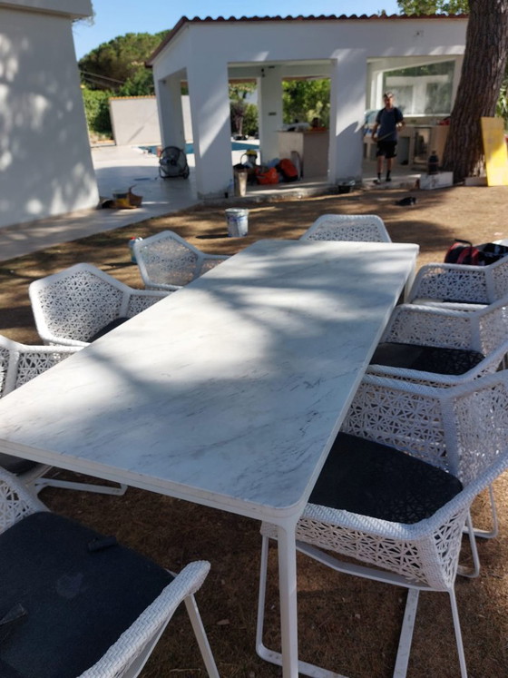 Image 1 of Kettal Maia Essgruppe | Patricia Urquiola | 8 Stühle + Designer-Gartentisch | Luxuriöse Gartenmöbel