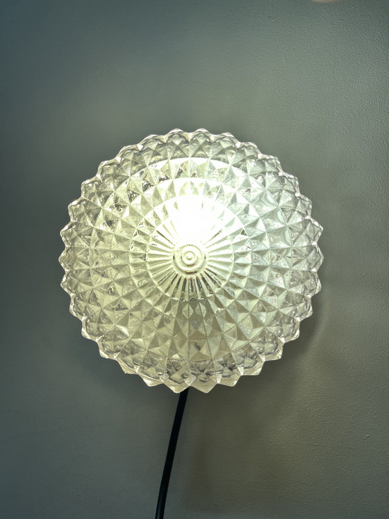 Image 1 of Vintage Set of 2 Crystal Ceiling Lamps