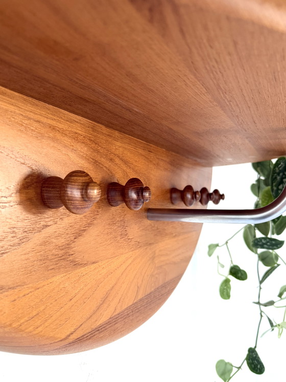 Image 1 of Appendiabiti da parete vintage in teak, Silkeborg Møbelfabrik '80