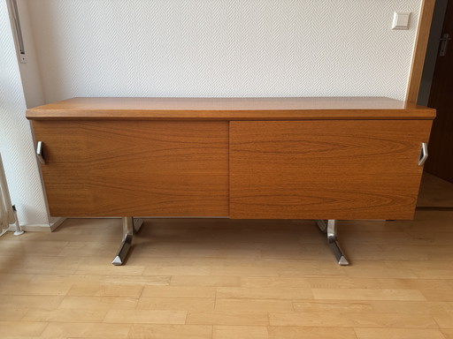 Wilhelm Renz Mid-Century sideboard 160 cm with sliding doors, 1970s