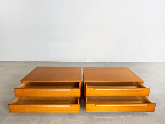 Image 1 of 2x Credenza originale WK Möbel in teak, cassettiera di metà secolo anni &#39;60