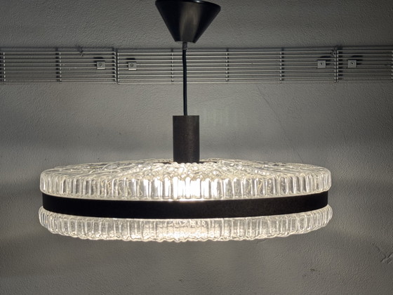 Image 1 of 1960s Plastic Pendant Lamp with Retro Design