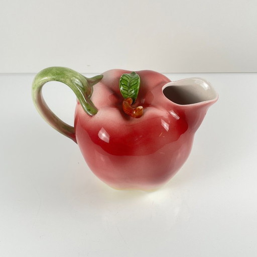 Apple-shaped slipware pitcher, 1960/70