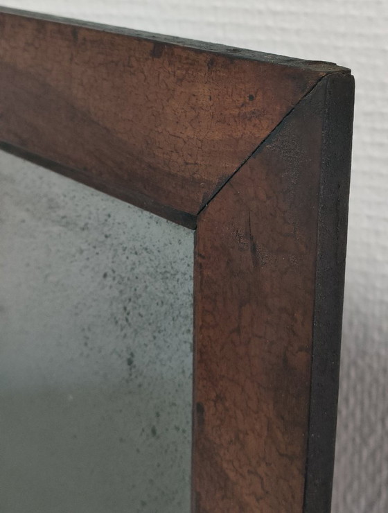 Image 1 of Specchio in legno con vetro patinato dei primi del XX secolo
