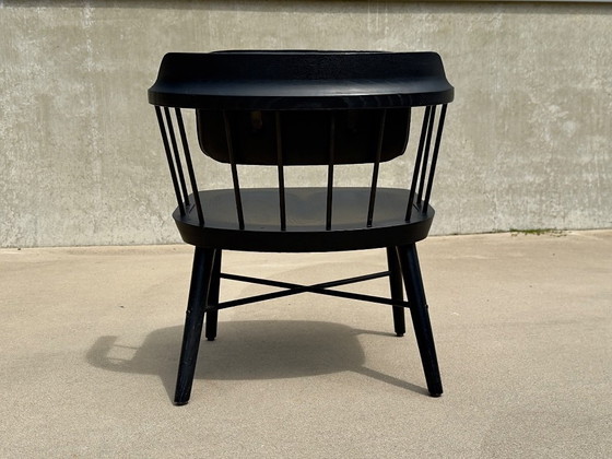 Image 1 of Ensemble de 2 fauteuils Stellar Works Exchange en chêne noir
