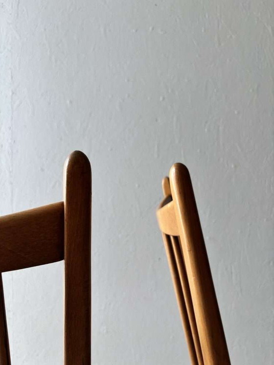 Image 1 of Vintage set of dining chairs new upholstery, 60 dining