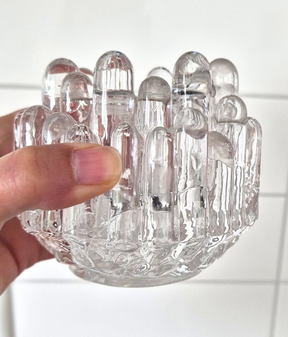 Image 1 of Kosta Boda Polar Kandelaar– Göran Wärff – Zweeds Kristal Design 1970