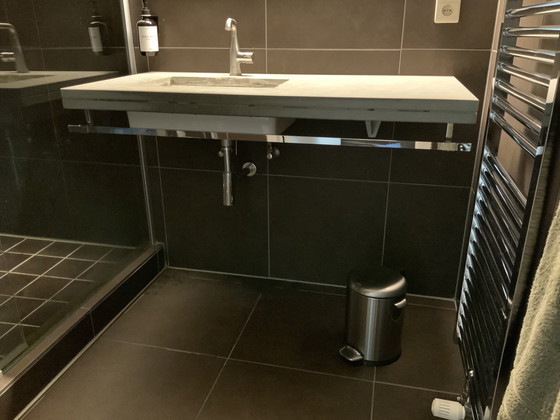 Image 1 of MOAB80 BLOCK washbasin – Italian design, natural stone 120 cm