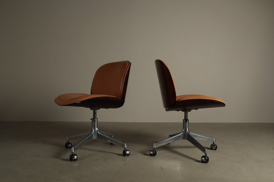 Image 1 of ‘Parioli’-bureaustoelen van Ennio Fazioli voor MIM Roma, Italië, jaren 60