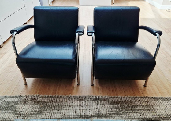 Set di 4 pezzi Leolux Scylla – Poltrone, Leather, Metal (photo 3 of 6)