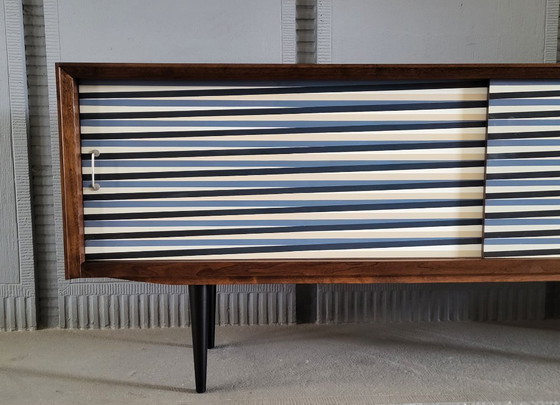 Image 1 of Vintage walnut wooden sideboard, 1960s, colour