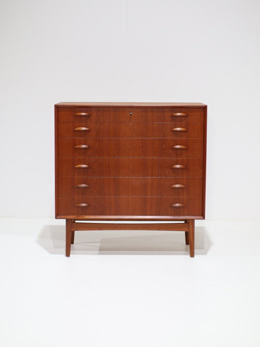 Kommode Johannes Sorth 314 Nexo Teak Dänisch 1960er – ladekasten, Wood