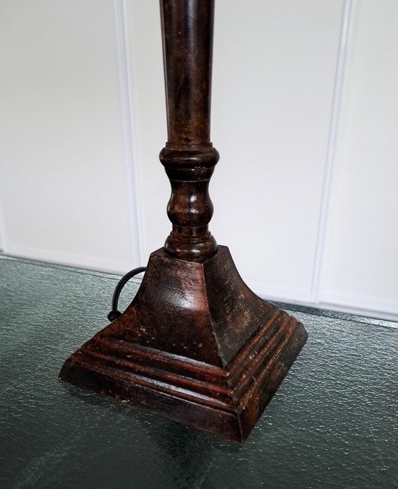 Image 1 of Lampada da tavolo Bellino in rame e rattan