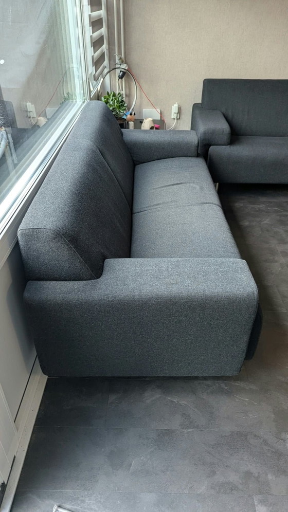 2x Havee Cloak design Sofas 198x90 cm, Textile, Black (photo 6 of 7)