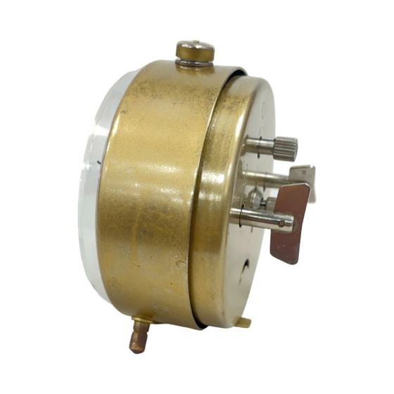 Image 1 of Budzik PRIM vintage – Czechosłowacja – mechaniczny złoty lata 60./70.