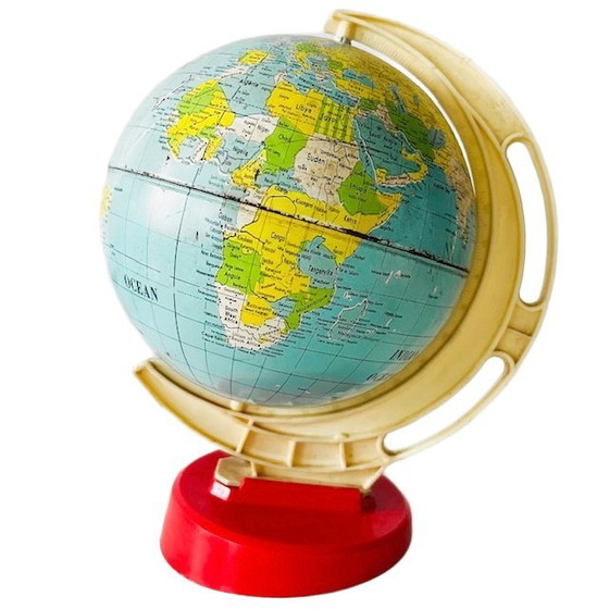 Image 1 of Mappamondo vintage di metà secolo, retrò anni '70