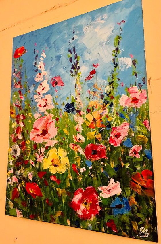 Field of Flowers – Paintings & Drawings, Canvas (photo 3 of 12)