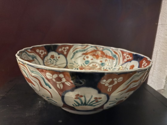 Hermoso cuenco japonés antiguo Imari de 24 cm. – Porcelain (photo 4 of 9)