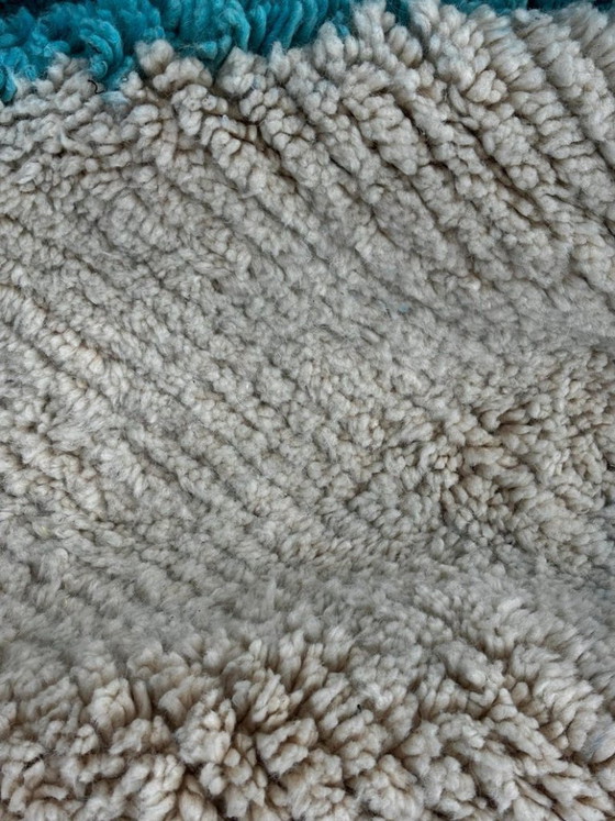 Image 1 of Colorful Moroccan Berber Rug 300X200cm- Authentic Handwoven Wool Carpet, Checkered Berber Rug - Beni ourain Rug - Handmade rug