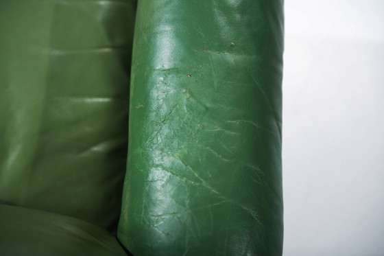 Image 1 of Magnifique et très rare canapé DS-31 en cuir vert, conçu par Team De Sede pour De Sede Swiss.