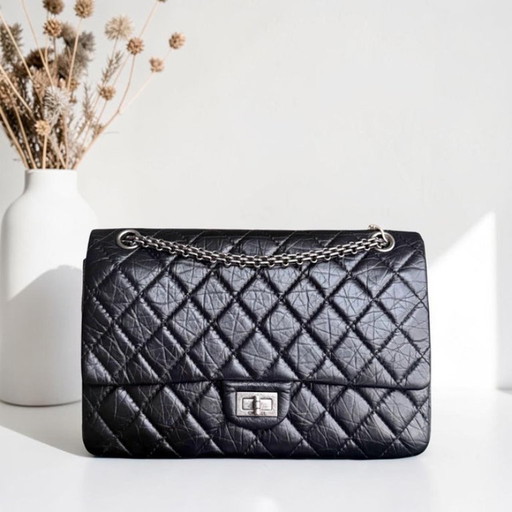 Chanel 2.55 Reissue 226 - Quilted Aged Calfskin Black Ruthenium Silver Hardware