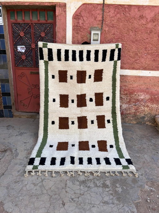 Handgeknüpfter Berberteppich 150/250 cm – vloerkleden en tapijten, Wool