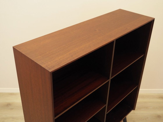 Libreria danese impiallacciata in mogano su gambe svasate, anni '60 – Librerie, Legno (photo 5 of 11)