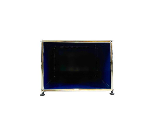USM Haller coffee table Fritz Haller steel blue side table sideboard