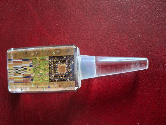 Image 1 of Tapón de botella de vino de vidrio soplado colección Goebel Artis Orbis Gustav Klimt