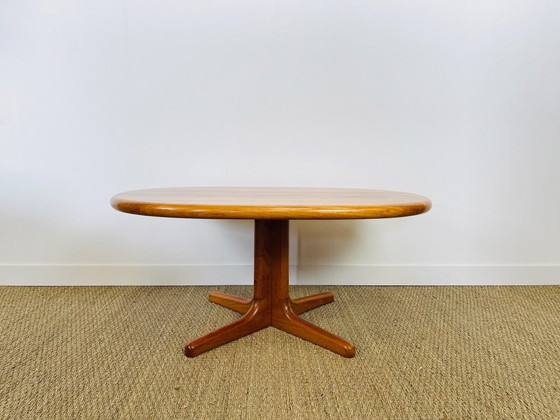 Image 1 of Deense ovale teakhouten salontafel van Glostrup Møbelfabrik, jaren 60