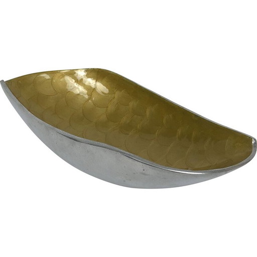 Vintage enameled aluminum bowl, Italy 1970