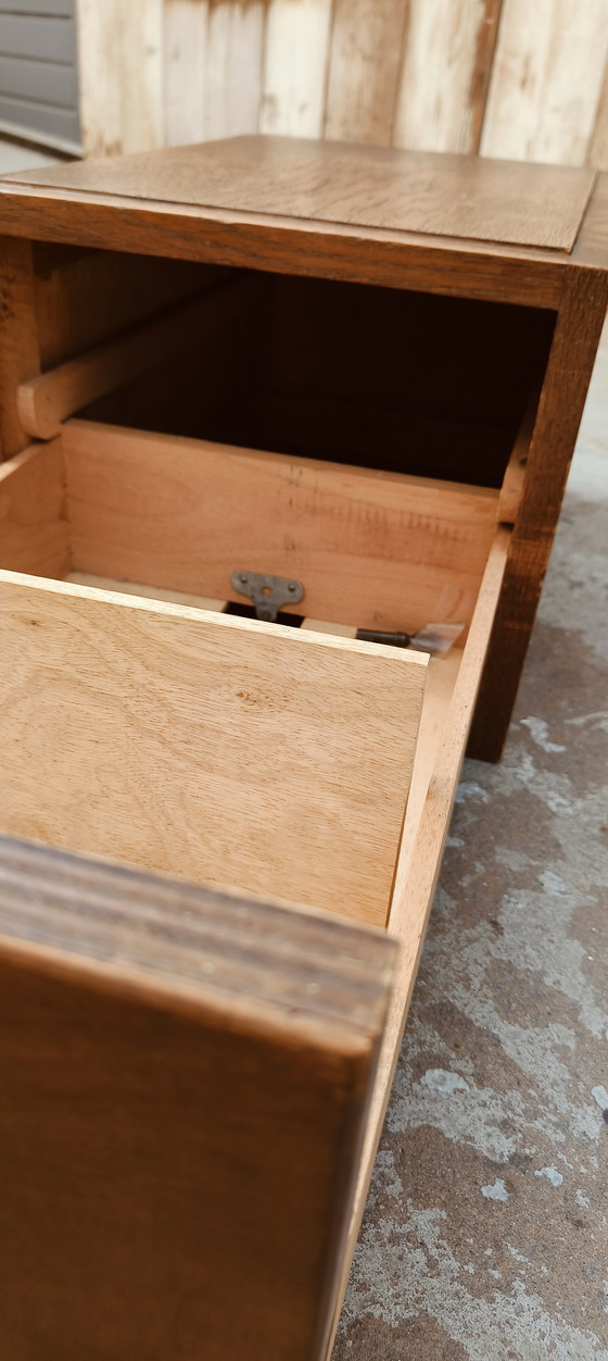 Image 1 of Mobile schedario da scrivania vintage in legno anni '20 New Objectivity