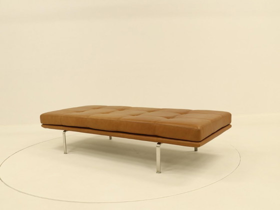 Image 1 of Sofá cama Arne Vodder AV57 de cuero coñac para Nielaus