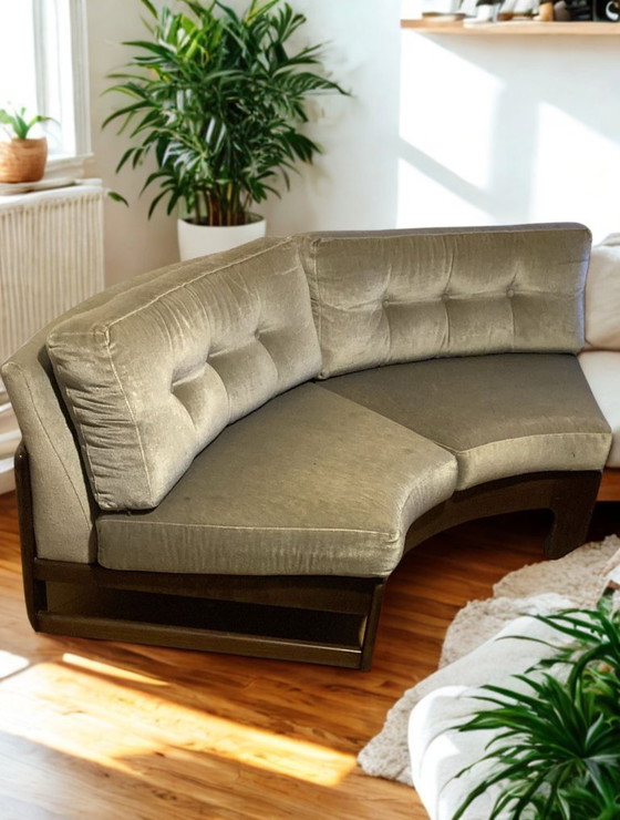 Image 1 of Van den Berghe-Pauvers modulaire sofa – 3-zit + hoekmodule + 1-zit – Belgische designklassieker