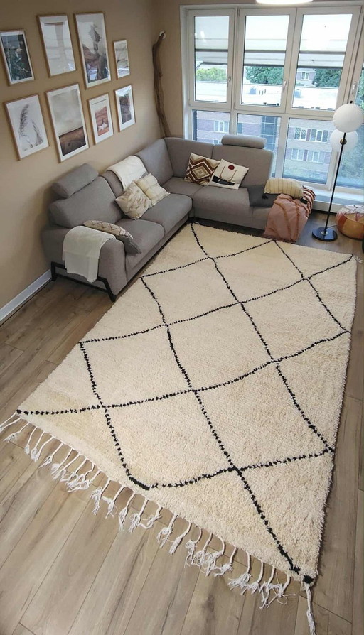 Berber carpet 310 x 210 Boho new wool rug moroccan