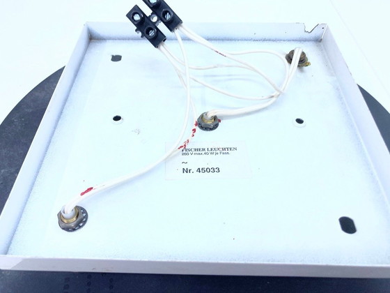 Image 1 of Fischer Leuchten wall lamp Ufo lamps made of mirror glass 70s 80s design