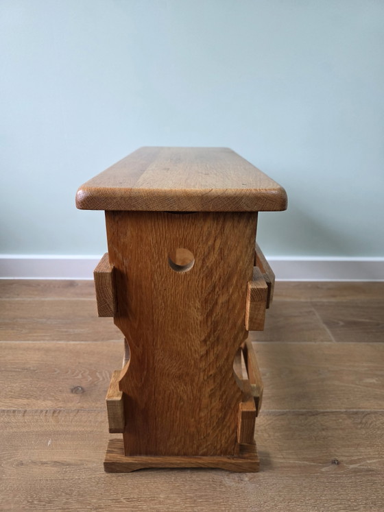 Image 1 of Solid Oak Wine Rack 8 Bottles 60s/70s