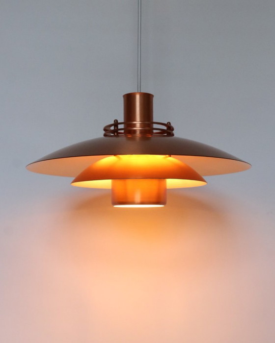 Vintage Danish Copper Pendant Lamp Formlight – Fog & Mørup, Metal (photo 4 of 14)