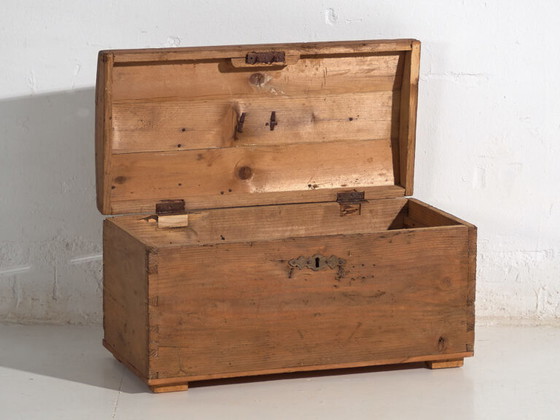 Antieke massief houten kist (ca. 1900) #81 – Opbergkast, Rustic (photo 13 of 40)
