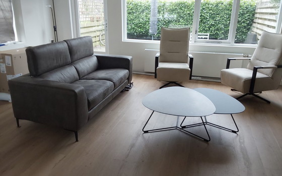 Image 1 of 2.5 seater sofa fabric/suede