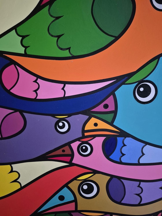 Image 1 of Oiseau en mouvement - Art moderne - Franklin van Dam