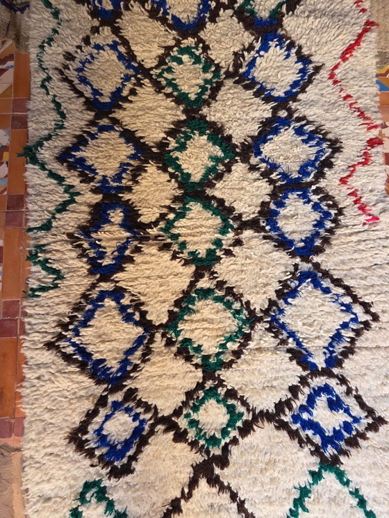 Image 1 of Klein vintage Ben Ourain-kleed 173 x 97 cm